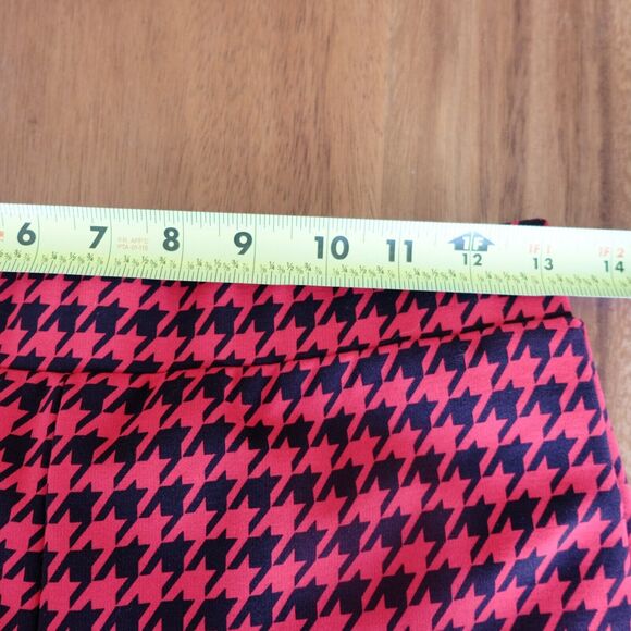 Sanctuary Pants Women Sz M Houndstooth High Rise Crop Straight Retro 70s - Picture 7 of 12